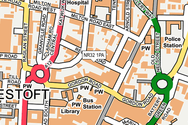 NR32 1PA map - OS OpenMap – Local (Ordnance Survey) NR32 1PA map - OS OpenMap – Local (Ordnance Survey)
