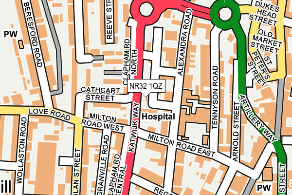 NR32 1QZ map - OS OpenMap – Local (Ordnance Survey) NR32 1QZ map - OS OpenMap – Local (Ordnance Survey)