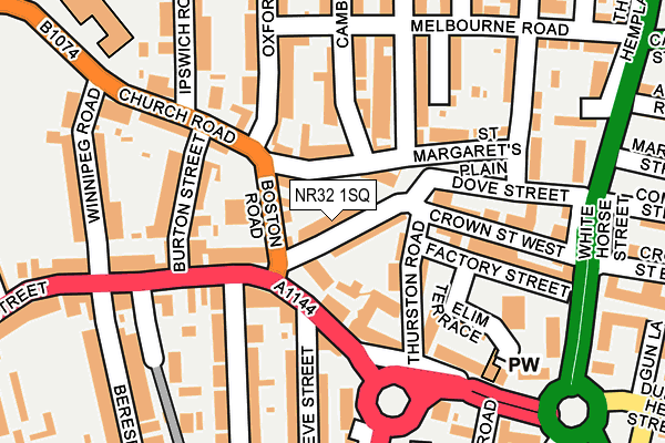 NR32 1SQ map - OS OpenMap – Local (Ordnance Survey) NR32 1SQ map - OS OpenMap – Local (Ordnance Survey)