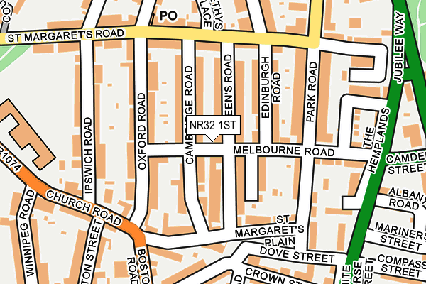NR32 1ST map - OS OpenMap – Local (Ordnance Survey) NR32 1ST map - OS OpenMap – Local (Ordnance Survey)