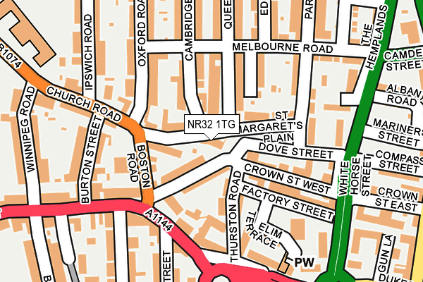 NR32 1TG map - OS OpenMap – Local (Ordnance Survey) NR32 1TG map - OS OpenMap – Local (Ordnance Survey)