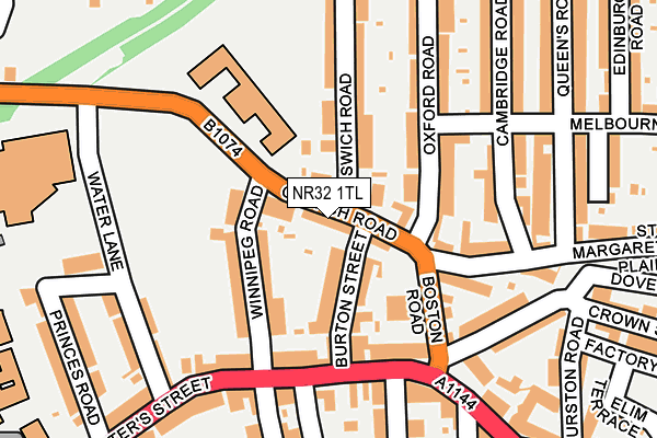 NR32 1TL map - OS OpenMap – Local (Ordnance Survey) NR32 1TL map - OS OpenMap – Local (Ordnance Survey)