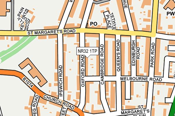NR32 1TP map - OS OpenMap – Local (Ordnance Survey) NR32 1TP map - OS OpenMap – Local (Ordnance Survey)