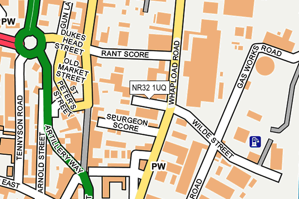 NR32 1UQ map - OS OpenMap – Local (Ordnance Survey) NR32 1UQ map - OS OpenMap – Local (Ordnance Survey)