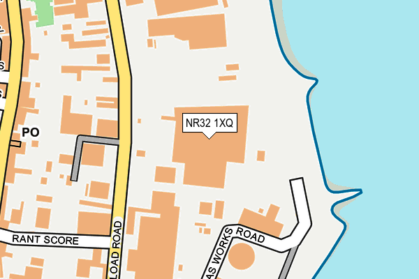 NR32 1XQ map - OS OpenMap – Local (Ordnance Survey) NR32 1XQ map - OS OpenMap – Local (Ordnance Survey)