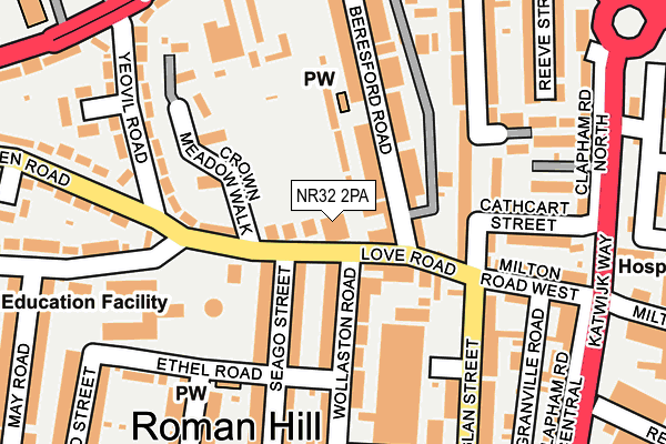 NR32 2PA map - OS OpenMap – Local (Ordnance Survey) NR32 2PA map - OS OpenMap – Local (Ordnance Survey)