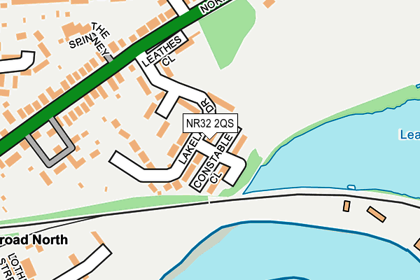 NR32 2QS map - OS OpenMap – Local (Ordnance Survey) NR32 2QS map - OS OpenMap – Local (Ordnance Survey)
