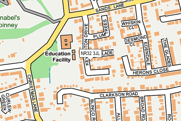 NR32 3JL map - OS OpenMap – Local (Ordnance Survey) NR32 3JL map - OS OpenMap – Local (Ordnance Survey)