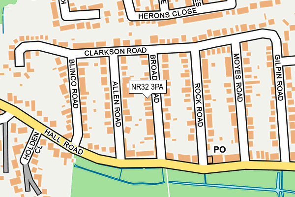 NR32 3PA map - OS OpenMap – Local (Ordnance Survey) NR32 3PA map - OS OpenMap – Local (Ordnance Survey)