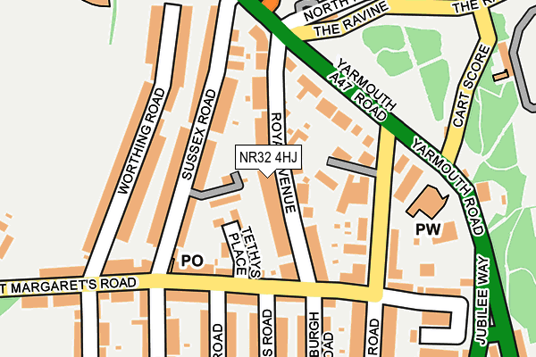 NR32 4HJ map - OS OpenMap – Local (Ordnance Survey) NR32 4HJ map - OS OpenMap – Local (Ordnance Survey)