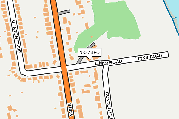 NR32 4PQ map - OS OpenMap – Local (Ordnance Survey) NR32 4PQ map - OS OpenMap – Local (Ordnance Survey)