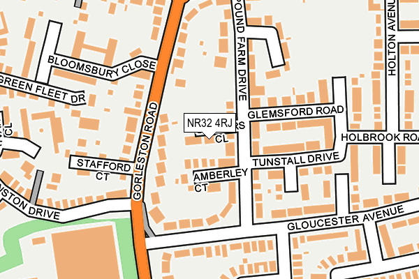NR32 4RJ map - OS OpenMap – Local (Ordnance Survey) NR32 4RJ map - OS OpenMap – Local (Ordnance Survey)