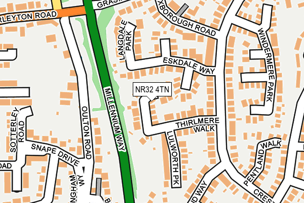 NR32 4TN map - OS OpenMap – Local (Ordnance Survey) NR32 4TN map - OS OpenMap – Local (Ordnance Survey)