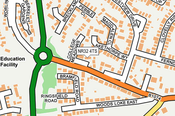 NR32 4TS map - OS OpenMap – Local (Ordnance Survey) NR32 4TS map - OS OpenMap – Local (Ordnance Survey)