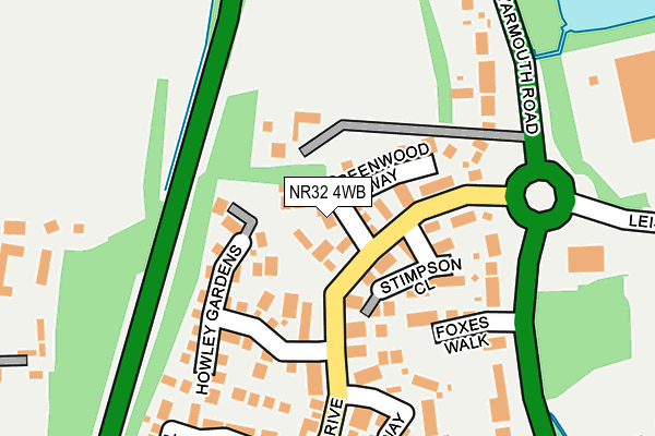 NR32 4WB map - OS OpenMap – Local (Ordnance Survey) NR32 4WB map - OS OpenMap – Local (Ordnance Survey)