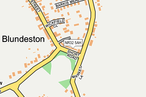 NR32 5AH map - OS OpenMap – Local (Ordnance Survey)