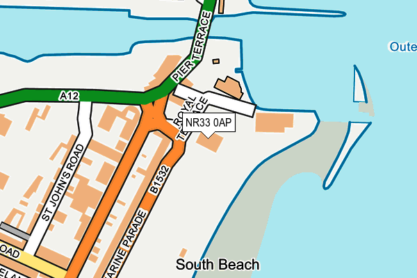 NR33 0AP map - OS OpenMap – Local (Ordnance Survey) NR33 0AP map - OS OpenMap – Local (Ordnance Survey)