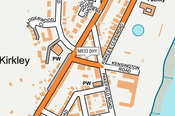 NR33 0HY map - OS OpenMap – Local (Ordnance Survey) NR33 0HY map - OS OpenMap – Local (Ordnance Survey)