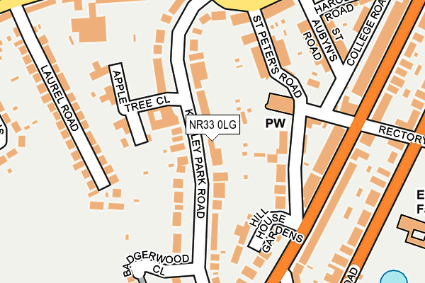 NR33 0LG map - OS OpenMap – Local (Ordnance Survey) NR33 0LG map - OS OpenMap – Local (Ordnance Survey)