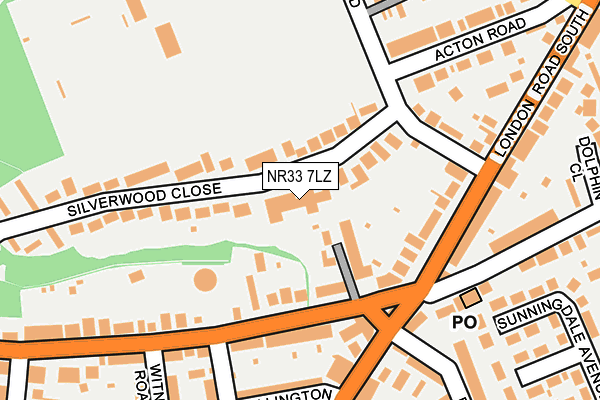 NR33 7LZ map - OS OpenMap – Local (Ordnance Survey) NR33 7LZ map - OS OpenMap – Local (Ordnance Survey)