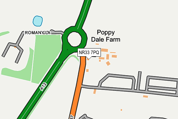 NR33 7PQ map - OS OpenMap – Local (Ordnance Survey) NR33 7PQ map - OS OpenMap – Local (Ordnance Survey)