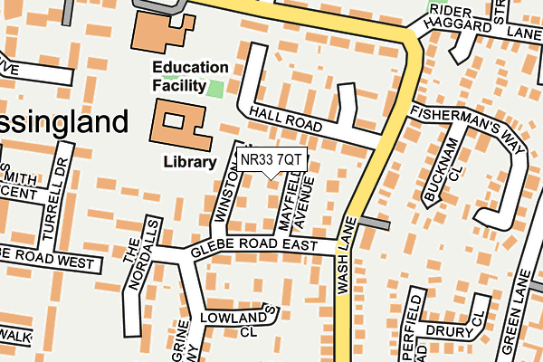 NR33 7QT map - OS OpenMap – Local (Ordnance Survey) NR33 7QT map - OS OpenMap – Local (Ordnance Survey)