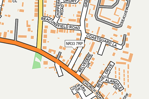 NR33 7RP map - OS OpenMap – Local (Ordnance Survey) NR33 7RP map - OS OpenMap – Local (Ordnance Survey)