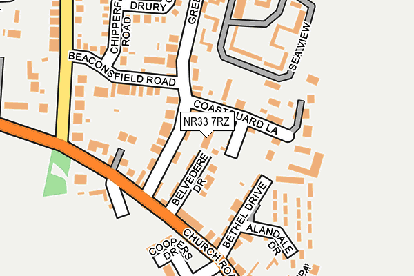 NR33 7RZ map - OS OpenMap – Local (Ordnance Survey) NR33 7RZ map - OS OpenMap – Local (Ordnance Survey)