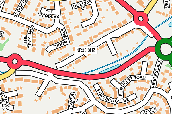 NR33 8HZ map - OS OpenMap – Local (Ordnance Survey) NR33 8HZ map - OS OpenMap – Local (Ordnance Survey)