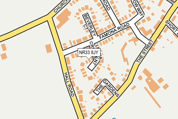 NR33 8JY map - OS OpenMap – Local (Ordnance Survey) NR33 8JY map - OS OpenMap – Local (Ordnance Survey)