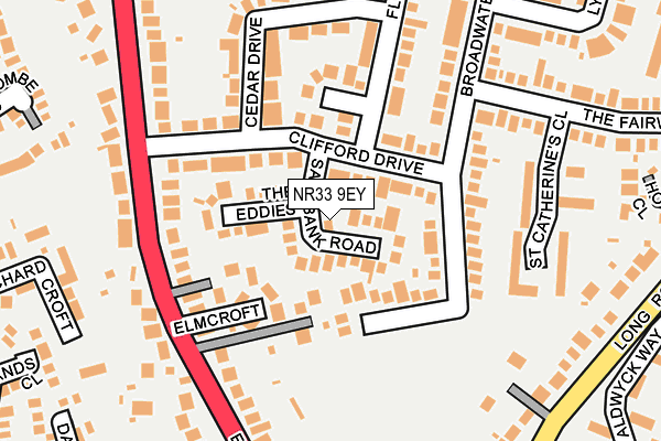 NR33 9EY map - OS OpenMap – Local (Ordnance Survey) NR33 9EY map - OS OpenMap – Local (Ordnance Survey)