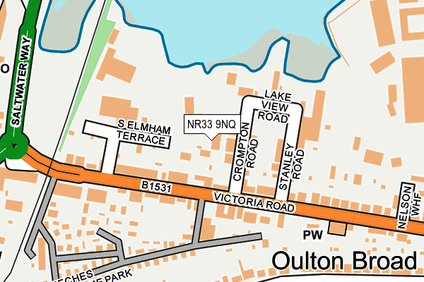NR33 9NQ map - OS OpenMap – Local (Ordnance Survey) NR33 9NQ map - OS OpenMap – Local (Ordnance Survey)