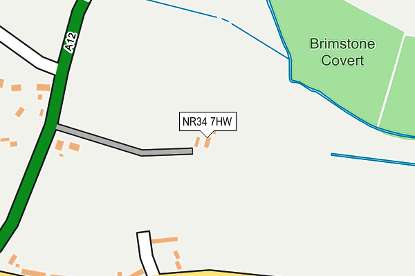 NR34 7HW map - OS OpenMap – Local (Ordnance Survey) NR34 7HW map - OS OpenMap – Local (Ordnance Survey)