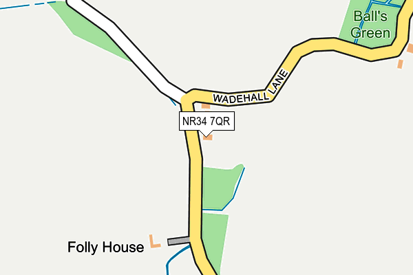 NR34 7QR map - OS OpenMap – Local (Ordnance Survey) NR34 7QR map - OS OpenMap – Local (Ordnance Survey)