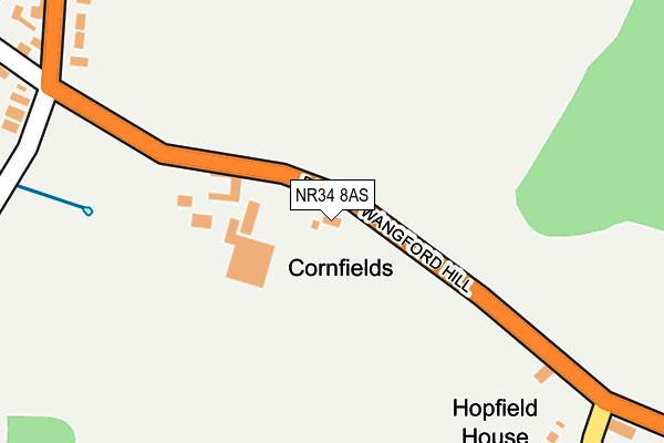 NR34 8AS map - OS OpenMap – Local (Ordnance Survey) NR34 8AS map - OS OpenMap – Local (Ordnance Survey)