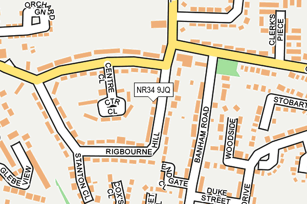 NR34 9JQ map - OS OpenMap – Local (Ordnance Survey) NR34 9JQ map - OS OpenMap – Local (Ordnance Survey)
