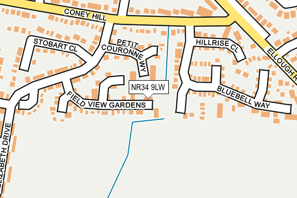 NR34 9LW map - OS OpenMap – Local (Ordnance Survey) NR34 9LW map - OS OpenMap – Local (Ordnance Survey)