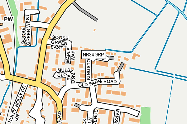 NR34 9RP map - OS OpenMap – Local (Ordnance Survey) NR34 9RP map - OS OpenMap – Local (Ordnance Survey)
