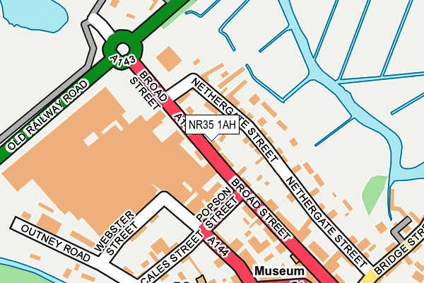 NR35 1AH map - OS OpenMap – Local (Ordnance Survey) NR35 1AH map - OS OpenMap – Local (Ordnance Survey)