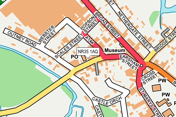 NR35 1AQ map - OS OpenMap – Local (Ordnance Survey) NR35 1AQ map - OS OpenMap – Local (Ordnance Survey)