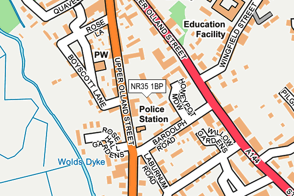 NR35 1BP map - OS OpenMap – Local (Ordnance Survey) NR35 1BP map - OS OpenMap – Local (Ordnance Survey)