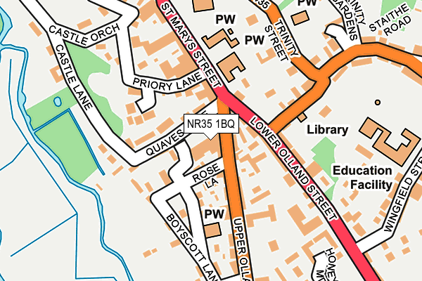 NR35 1BQ map - OS OpenMap – Local (Ordnance Survey) NR35 1BQ map - OS OpenMap – Local (Ordnance Survey)