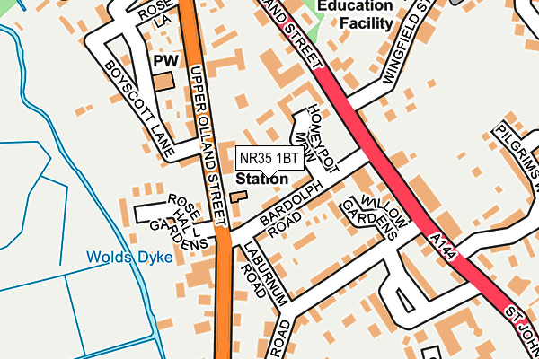 NR35 1BT map - OS OpenMap – Local (Ordnance Survey) NR35 1BT map - OS OpenMap – Local (Ordnance Survey)