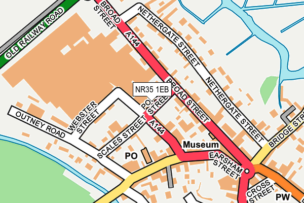 NR35 1EB map - OS OpenMap – Local (Ordnance Survey) NR35 1EB map - OS OpenMap – Local (Ordnance Survey)