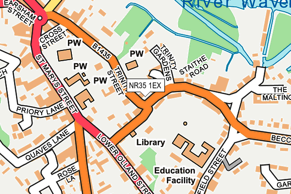 NR35 1EX map - OS OpenMap – Local (Ordnance Survey) NR35 1EX map - OS OpenMap – Local (Ordnance Survey)