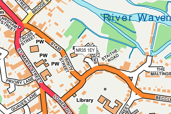 NR35 1EY map - OS OpenMap – Local (Ordnance Survey) NR35 1EY map - OS OpenMap – Local (Ordnance Survey)