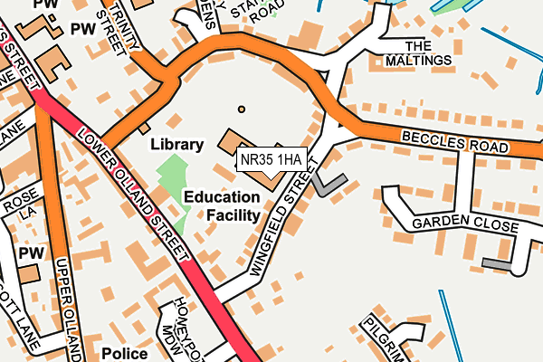 NR35 1HA map - OS OpenMap – Local (Ordnance Survey) NR35 1HA map - OS OpenMap – Local (Ordnance Survey)