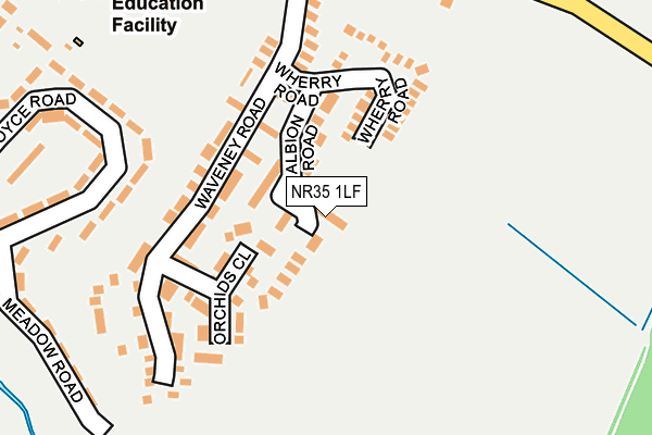 NR35 1LF map - OS OpenMap – Local (Ordnance Survey) NR35 1LF map - OS OpenMap – Local (Ordnance Survey)