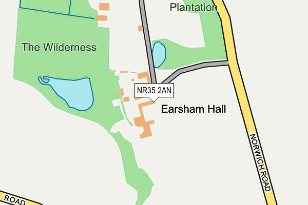 NR35 2AN map - OS OpenMap – Local (Ordnance Survey) NR35 2AN map - OS OpenMap – Local (Ordnance Survey)