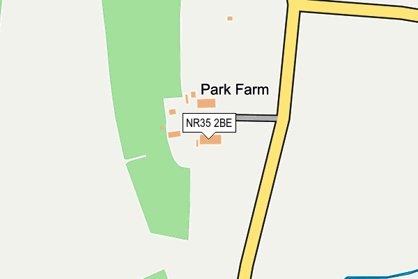NR35 2BE map - OS OpenMap – Local (Ordnance Survey)